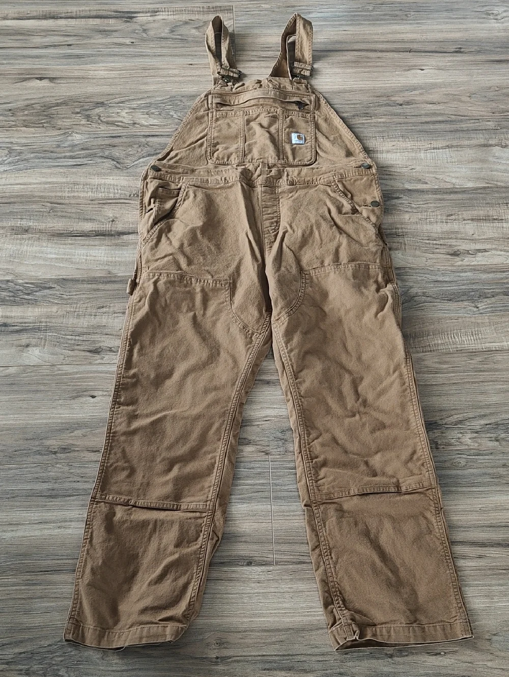 EUC Carhartt Women's Rugged Flex Loose Fit Canvas Bib Overalls - Picture 2 of 12